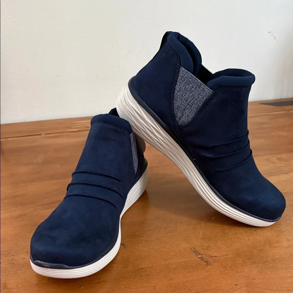 Ryka Women's Navy Niah Ankle Slip-On Wedge Shoes Size 9.5 - Picture 2 of 14